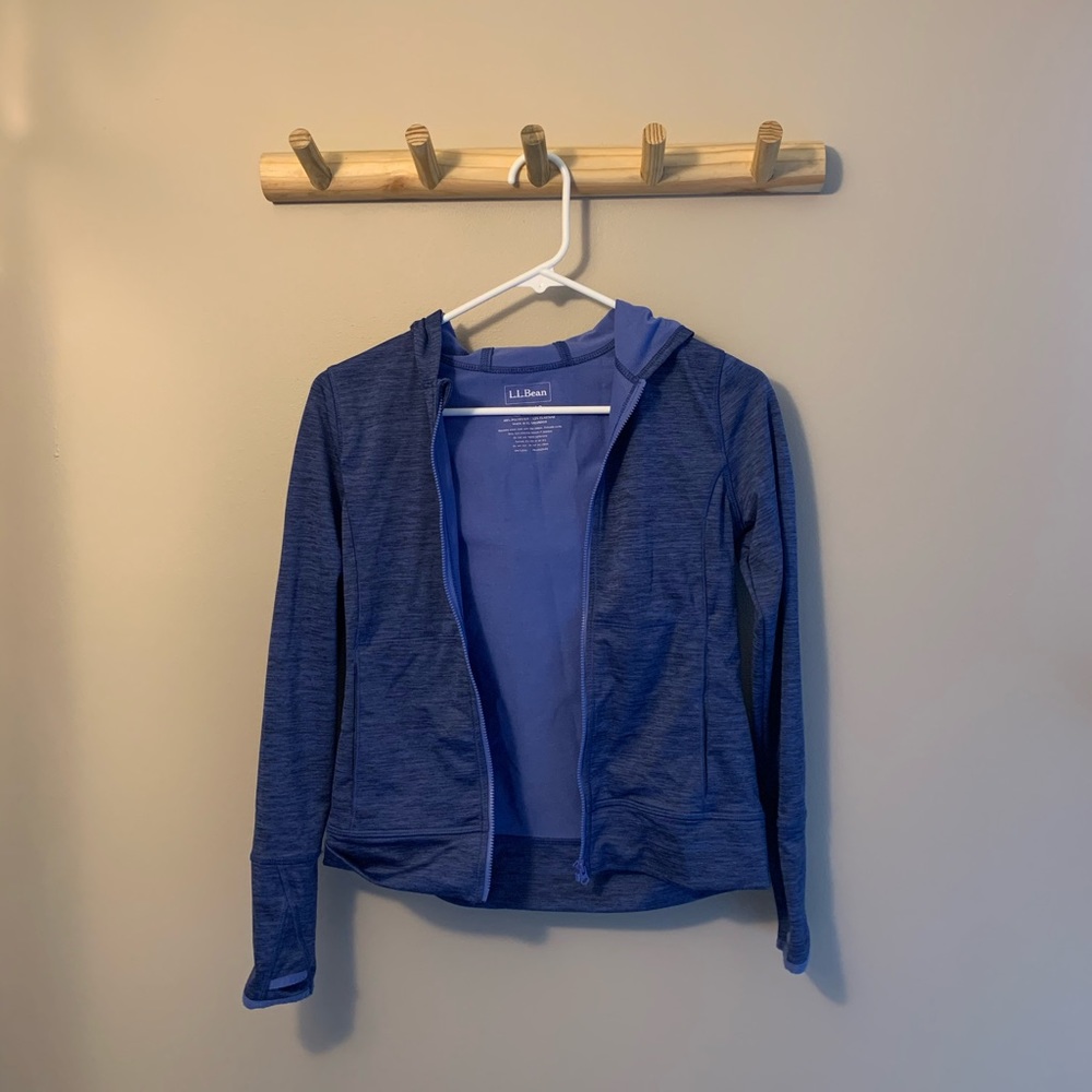 Girls L.L Bean zip up light jacket
